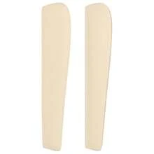 vidaXL Tête de lit con crema oreilles 93x23x118/128 cm velina - Beige - Visualizzare 4