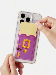 Funda de teléfono plateada con figura de Marilyn X y estampado floral, compatible con - Morado - Ver 3