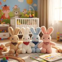 Tendencia4 Piezas De Peluches De Conejito De 30 CmCalidad premium - Colores de mezcla - Ver 2