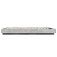 vidaXL Bettgestell ohne Matratze, Betongrau, 100 x 200 cm - Grau - Übersicht 5