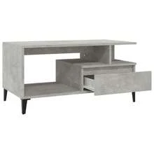 vidaXL Tavolo basso Gris béton 90x49x45 cm Bois d'ingénierie - Grigio - Visualizzare 6