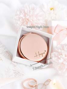 个性化口袋镜，定制名字礼物，伴娘礼物，新娘送礼会礼物，结婚礼物，情人节礼物，刻字多功能装饰口袋镜，精致，时尚，复古，简约独特，定制收藏礼物，送给女孩的礼物，送给她的个性化礼物，适合送给她、孩子、家人、朋友、祖父母 - 彩色 - 查看 6