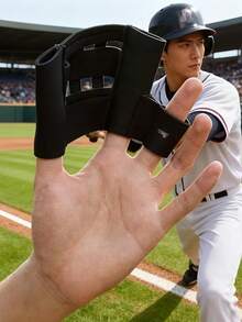 1pc Mini Baseball Catching Glove, Baseball Training Equipment Catching Glove Accessory - Multicolor - View 2