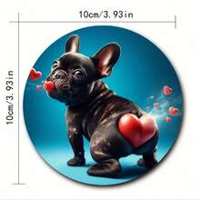 Bộ 6 đế lót ly bằng gỗ, thiết kế hình động vật dễ thương bao gồm cặp mèo, chó Husky, chủ đề tình yêu thần Cupid, thích hợp để trang trí nhà cửa, phòng ngủ, văn phòng, phòng trà, món quà tuyệt vời cho Ngày Valentine, đám cưới, sinh nhật, Lễ Phục sinh, Năm mới. - Nâng cấp 2 - Xem 9