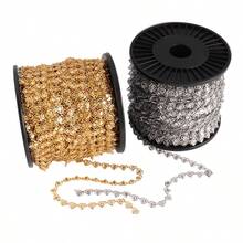 1Meters Stainless Steel Chain Heart Chain DIY Jewelry For Necklaces Bracelet Anklet Jewelry Making Accessories