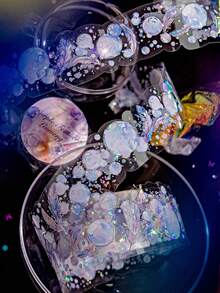 1卷全息银色不规则胶带，浮梦系列，冰晶PET 3D剪贴簿底衬DIY贴纸 - 彩色 - 查看 11