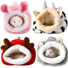 Hamster Christmas Gift Cute Ceramic Mushroom House Pet Supplies, Hamster Cage, Small Pet Rabbit Ferret Non-Slip Pet Sleeping Accessories Warm Winter Nest Cage, Suitable For Small Animals, Widely Used Comfortable Pet House, Hamster Bed, Guinea Pig Cage, Random Color - Multicolor - View 11