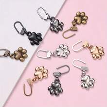 5/10/20pcs Dog Paw Metal Zipper Pulls, DIY Replacement Keychain Suitable For Luggage, Wallets, Jackets, Backpacks, Etc. - Multicolor - View 11