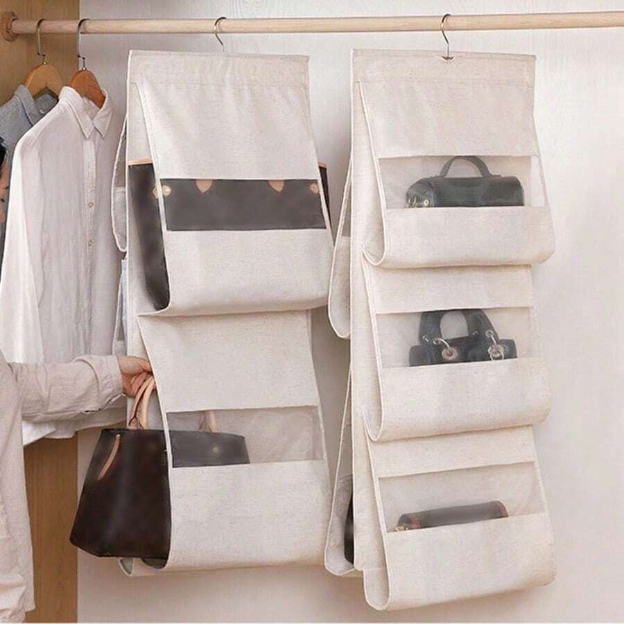 Túi treo 5 ngăn, giá đựng đồ trong tủ quần áo/ký túc xá, kệ đứng tiết kiệm không gian, chống bụi và có thể gấp gọn, thích hợp cho tủ quần áo, phòng ngủ, giá để đồ.