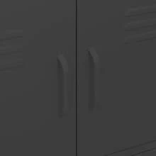 vidaXL Armoire de rangement Noir 80x35x101,5 cm Acier - Noir - Voir 7