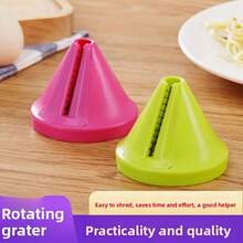 Manual Hand- Vegetable Slicer & Spiral Shredder - Heavy-Duty ABS & 410 Stainless, 1-In-1 Processor For Carrots, Cucumbers, Potatoes, Tomatoes - Easy-Clean Slicer With Shredding Blade, No Needed For Home Kitchen - 綠色 - 查看 12