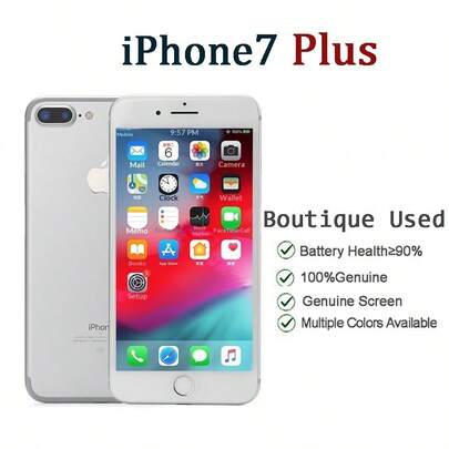 Apple 二手苹果 iPhone 7 Plus，128GB 存储，稳定耐用，适合通勤、听音乐和拍照，成色良好，可选颜色：红色、金色、银色、亮黑色、玫瑰金、哑光黑