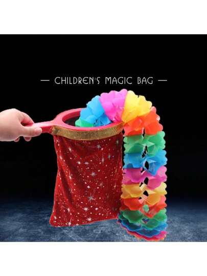 Magic Vanishing Bag, Magic Prop, Large Universal Cloth Bag, In-Stock Vanishing Bag, Empty Bag Transforms Into Flowers, Children's Stage Magic Prop Set, Talent Show Magic Pocket, Magic Bag, Flower, Children's Party, Christmas, New Year Prop, Vanishing Bag, Empty Bag Transformation
