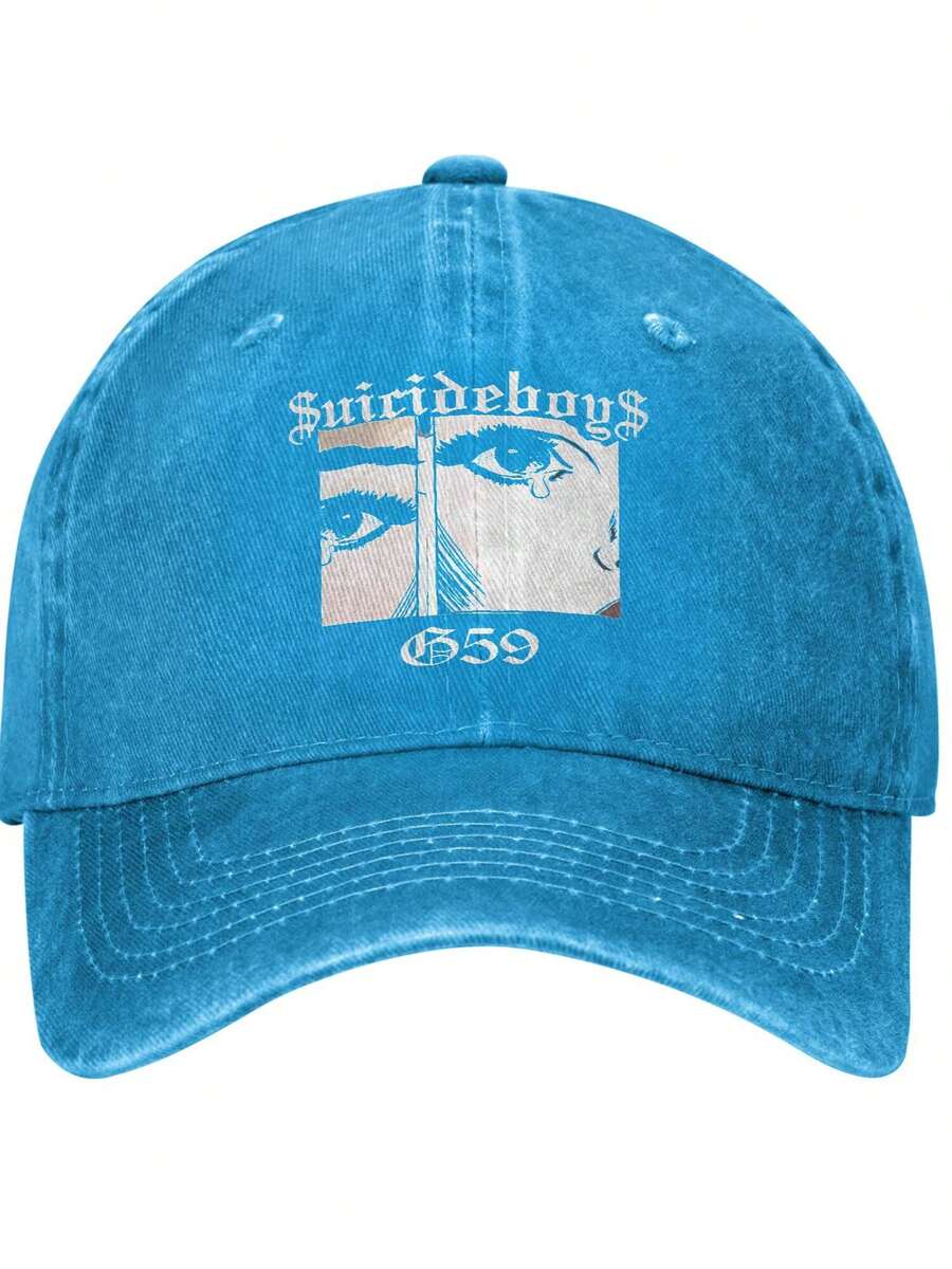 Suicide Boys Men's Black Adjustable Hat Cowboy Gifts Hat Cap For Men Funny Adjustable Cowboy Hat - Màu xanh lam - Xem 1