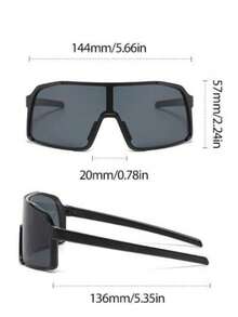 1pc/2pcs Men's Sports Glasses, Large Frame Integrated Lens Cycling Glasses For Outdoor Travel For Summer Beach Vacation,Outdoor,Travel - Multicolor - View 11