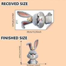 Easter Colorful Painted Realistic Rabbit Egg Wall Sticker For Bedroom, Living Room, Holiday Decoration - Multicolor - View 7