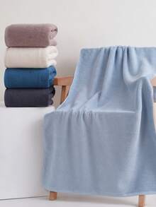 1pc Premium Cotton Simple Business Style Bath Towel, Adult Men's Home & Travel Shower Towel, Bathroom Towel - Multicolor - View 2