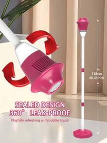 Outdoor Long-Pole Lantern Bubble Machine With Matching Bubble Solution, Easy To Hold, Produces Massive Bubbles, Suitable For Camping/Night Market Gatherings, Ideal For Kids And Young People, Perfect For Outdoor Parties/Camping Interactive Gifts - Multicolor - View 5