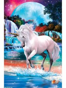 International PD Moreno - Arte - Póster de Pared de Unicornio, x , Unframed Versioncuadros decorativos para sala,poster,con marco,posters,cuadros para la pared ,marcos para cuadros,cuadro,virgen de guadalupe,salas - transparente - Ver 2