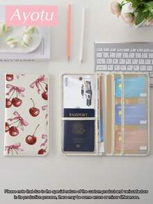 Ayotu Butterfly & Cherry Patterns Car Registration And Insurance Holder - Vehicle Glove Box Organizer, Car And Truck Accessory Box, Suitable For Storing Important Documents, Driver's Licenses, Passports, Cards, Auto Parts, And Other Accessories. This Unisex Box Is An Ideal Gift For Car, Truck, Motorcycle, And Trailer Owners, And Also Makes A Great Christmas, Birthday, Or New Year Gift - 多色 - 查看 14