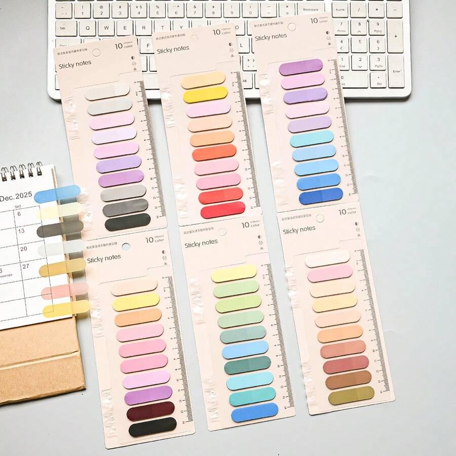 200 Pieces Of 1 Type Of Indication Sticky Note, Warm Color Semi-Circular Color Sticky Note Set, Suitable For Writing Waterproof Index Stickers, Student School Textbook Topic Marking, Purpose, Office Materials Classification Marking, Document Stickers