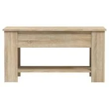 vidaXL Table basse chêne sonoma 101x49x52 cm wood engineering - Castano - Visualizzare 4