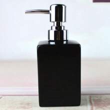 Ceramic Soap Dispenser With Rust Proof Pump,320ML Refill Hand Liquid Soap Pump Dispenser For Bathroom Kitchen,1PCS - Black - 1 PCS - View 7