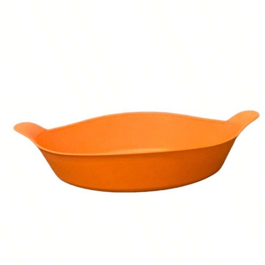 Kit Of 5 Small Boat-Shaped Snacks Portions For Bar/Restaurant, Plastic - 橘色 - 查看 1