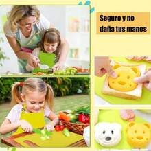32 Piezas Herramientas de Cocina Montessori, Juguetes de Cocina Montessori para Niños para Cocinar y Cortar Bocadillos para Niñas Niños Cumpleaños Navidad (32PCS A),37856840 - Naranja - Ver 5