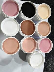 50克/1.76盎司/件装亚克力粉套装，假日粉色高光泽亚克力粉套装，美甲DIY艺术设计，每件50克裸色亚克力美甲3D雕塑美甲延长及美甲雕刻，专业聚合物3D亚克力美甲套装，送给女性女孩的礼物，持久易用 - 彩色 - 查看 7