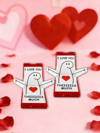 1 Stück - Süße "Ich liebe dich so sehr" 3D Grußkarte - Paar Jahrestags Karte - Hochzeit, Valentinstag Geschenk (Für Ehefrau, Ehemann) - Schöne Erinnerungsstücke für Freund, Freundin