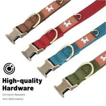 Dog Collars And Pet Neckbands, Suitable For Small, Medium, And Large Dogs, Perfect For Outdoor Use And Preventing Your Dog From Getting Lost. - Red - View 5