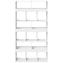 vidaXL Cloison de separation blanc 100x33x187.5 cm wood engineering - Bianco - Visualizzare 4