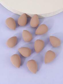 Snowflakes Mini Beauty Makeup Sponge Blender For Detailed Application Around The Eyes And Other Areas, 12 Pcs, Latex Free, Small Makeup Sponges Under Eyes - Multicolor - View 8