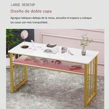 Mesa De Manicura Minimalista Estética 3 Cajones Y Aspiradora - Blanco - Ver 11