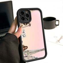 Elegancia atemporal con protección de lujo para una elegante funda individual. Adecuada para 17 Pro Max, 17 Air, 16 Pro MAX, 15 Pro Max, 14 Pro, 13 Pro, 12 y 11. Funda personalizada para hombre y mujer. Excelentes regalos para novias, novios y familiares en Navidad y Halloween. - Negro - Ver 2