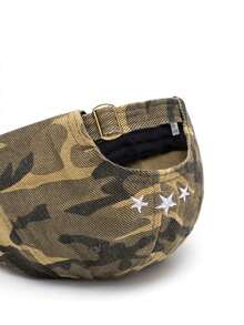 1顶字母刺绣迷彩棒球帽，男女情侣款，时尚休闲做旧弯檐帽 - 彩色 - 查看 10