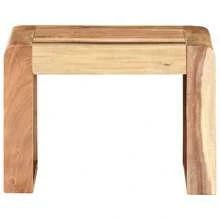 vidaXL Tavolo d'appoint 43x40x30 cm Bois d'acacia massiccio - Castano - Visualizzare 1