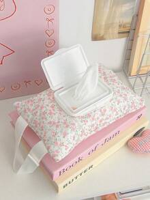 1个韩式印花车载纸巾盒，防尘纸巾套，车载/家用纸巾收纳袋，婴儿车可爱湿巾挂袋，妈妈包，可爱宠物婴儿车湿巾挂袋，纸巾盒架，餐巾纸架，节日家庭聚会，厨房餐桌装饰，适用于家庭厨房、卧室、客厅、餐厅，家居装饰，装饰盒，旅行、度假和日常使用的必备收纳装饰品 - 彩色 - 查看 13