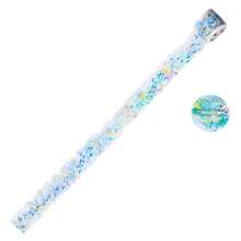 1卷全息银色不规则胶带，浮梦系列，冰晶PET 3D剪贴簿底衬DIY贴纸 - 彩色 - 查看 15