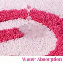 Flannel Get Bath Cute Bathroom Rugs Non Slip Microfiber Bath Rugs Funny Bathroom Decor Apartment Pink Bath Bathtub, Funny Bath, Bright Blue Marble Bath, Non Slip Thick Bathroom, Bathroom, Half Circle Bath, Home Bathroom Accessory, Bathtub, Playful Home Decor, Washable, Durable Floor, Decorative Floor, Cozy Bathroom Setup, Apartment Living - Nhiều màu - Xem 5