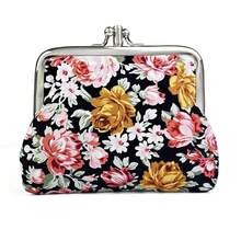 Cute Floral Buckle Coin Purses Vintage Pouch Kiss-Lock Change Purse Wallets… - 29 - View 1