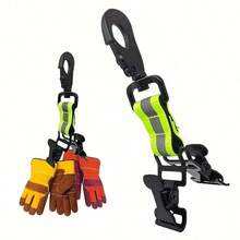 便携式消防员安全手套带通用挂钩保护手套固定器手套夹多功能连指手套夹 - 彩色 - 查看 1