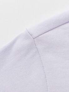 Balabala 2026 Girls' Basic Long Sleeve Cotton T-Shirt, Spring Undershirt - Pink Purple - View 4