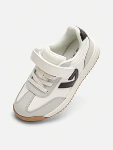 Balabala Sepatu Lari Anak, Sepatu Sneaker Ringan Unisex, Musim Semi/Gugur 2026 - nada hitam putih - View 1
