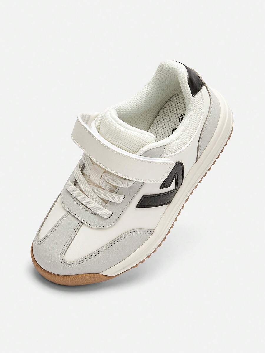 Balabala Sepatu Lari Anak, Sepatu Sneaker Ringan Unisex, Musim Semi/Gugur 2026 - nada hitam putih - View 1