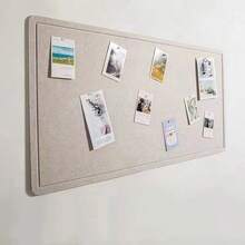 1pc 15.75*31.5 Inch Rectangular Bulletin Board, Felt Board Multi-Purpose Memo Board, Minimalist Display Board - Multicolor - View 8