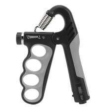 Electronic Grip Strength Training Device With Counter - Adjustable Arm And Finger Strength Trainer From 5 To 100 Kg For Rehabilitation, Fitness And Physiotherapy, Grey