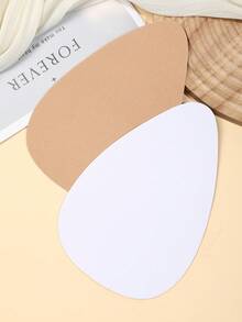 14/16 Pieces, 1 Set, Invisible Lifting Nipple Covers, Strapless, Beige, Anti-Peep Lifting Breast Sticker Set, Suitable For B-E Cup, Large Bust Lifting Nipple Covers, Non-Woven Breast Stickers, Silicone Breast Pads