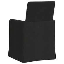vidaXL Chaises de salle à manger 2 pcs Noir 57 x 67 x 95 cm tissu - Vert - Voir 6
